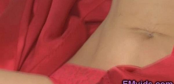  Sexy blonde masseuse likes cum on face